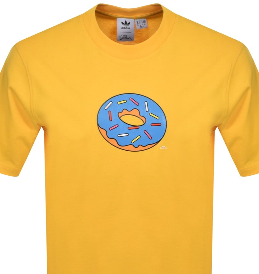 Alternative Image for Productadidas Originals X The Simpsons T Shirt Yellow2